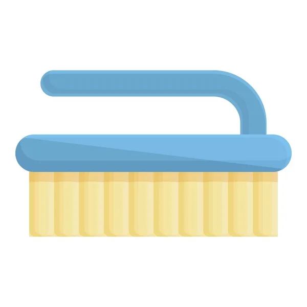 Cleaning brush icon cartoon vector. Company person — стоковый вектор