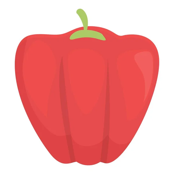 Red paprika icon cartoon vector. Grill cook — Stok Vektör