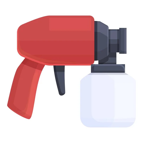 Airbrush painter icon cartoon vector. Paint gun — Stockový vektor