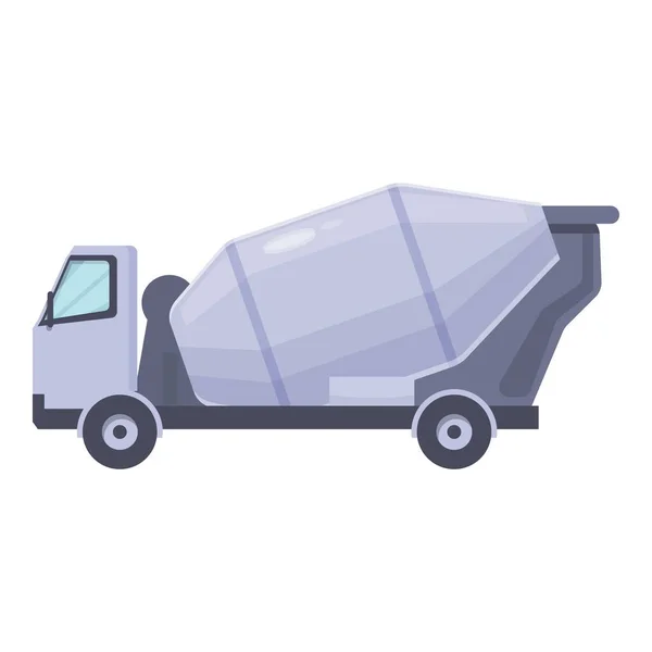 Mixer machine icon cartoon vector. Concrete cement truck — стоковый вектор