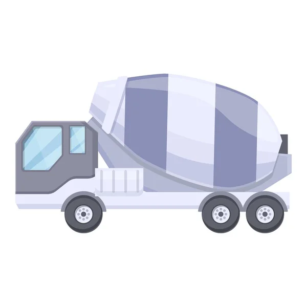 Car mixer truck icon cartoon vector. Cement concrete — Vetor de Stock