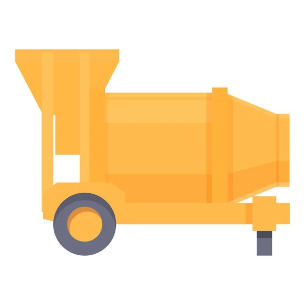 Road mixer concrete icon cartoon vector. Cement truck — 图库矢量图片