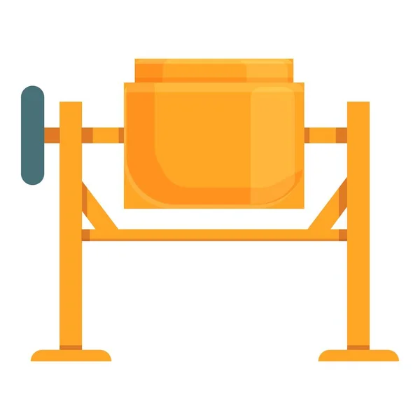 Concrete handle mixer icon cartoon vector. Cement truck — 스톡 벡터