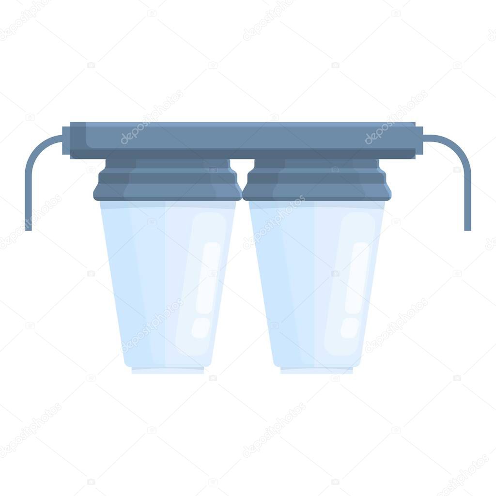 Osmosis machine system icon cartoon vector. Water filter