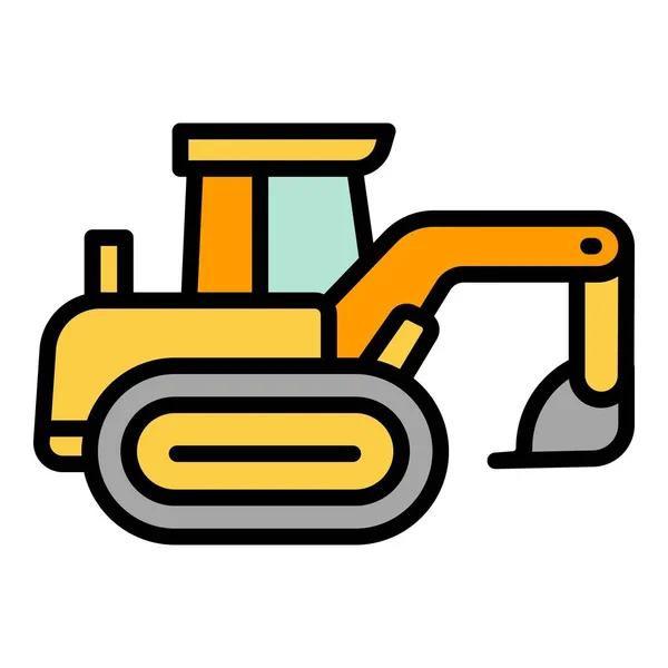 Rural machine icon outline vector. Harvest vehicle — Stock Vector