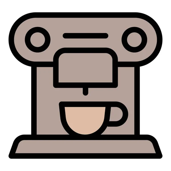 Кофеварка иконка вектор контура. Бариста — стоковый вектор