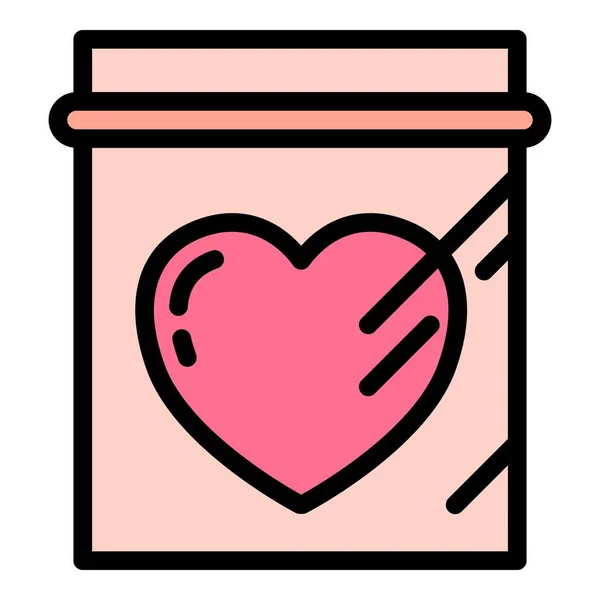 Ícone de doação de coração contorno vetor. Doador de órgãos —  Vetores de Stock