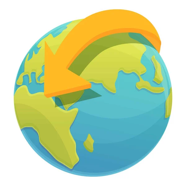 Auf der ganzen Welt Icon-Cartoon-Vektor. Reisekarte — Stockvektor