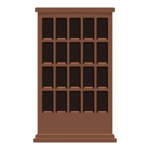 Vetor de desenho animado de ícone de armário de vinho vazio. Bar álcool —  Vetores de Stock