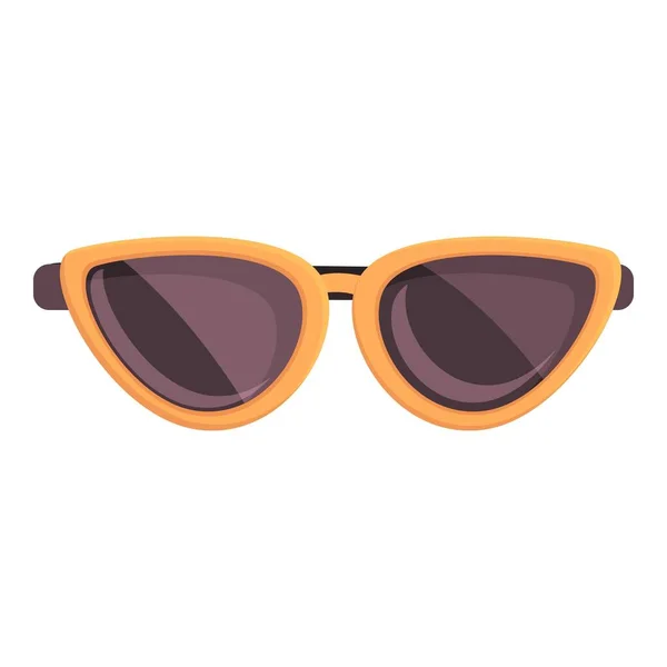 Ikona ženských slunečních brýlí kreslený vektor. Módní doplněk — Stockový vektor