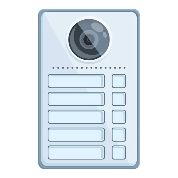 Control icono de intercomunicación vector de dibujos animados. Puerta de vídeo — Vector de stock