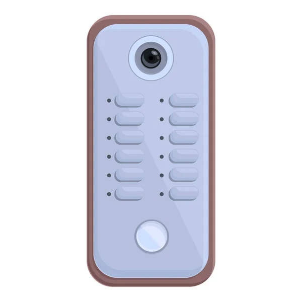 Intercom phone icon cartoon vector. Door system — Stock Vector