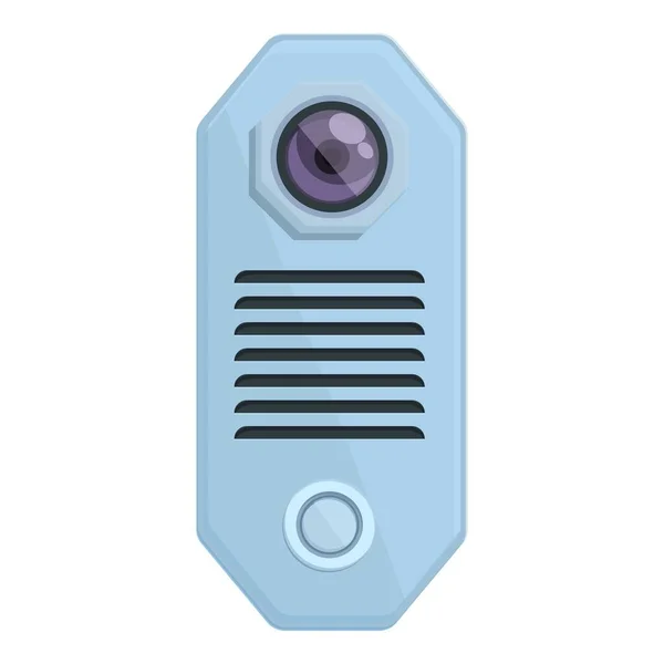 Puerta video intercomunicador icono vector de dibujos animados. Sistema telefónico — Vector de stock