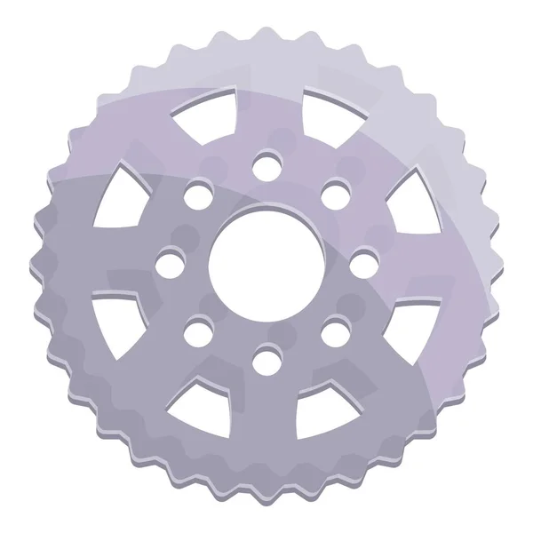 Cykel kugghjul ikon tecknad vektor. Hjälmdel — Stock vektor
