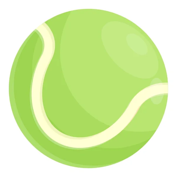Tenis topu oyun ikonu çizgi film vektörü. Kedi oyunu — Stok Vektör