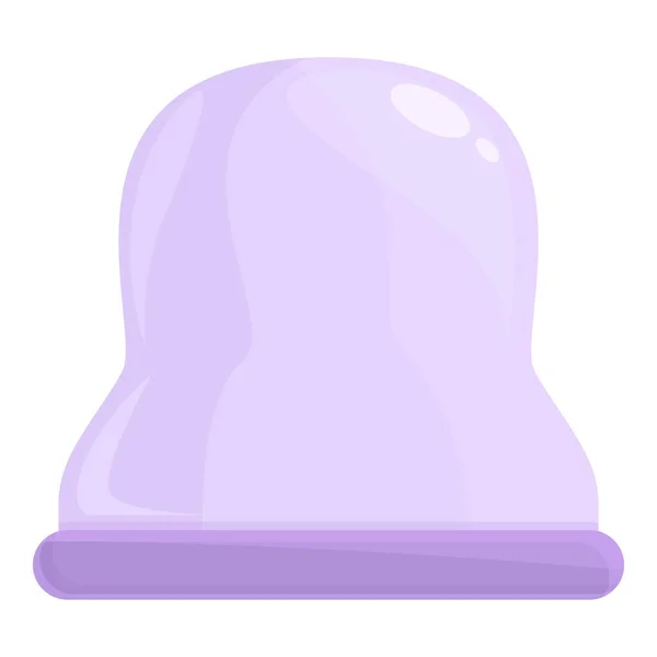 Condom plat icône dessin animé vecteur. Santé des femmes — Image vectorielle