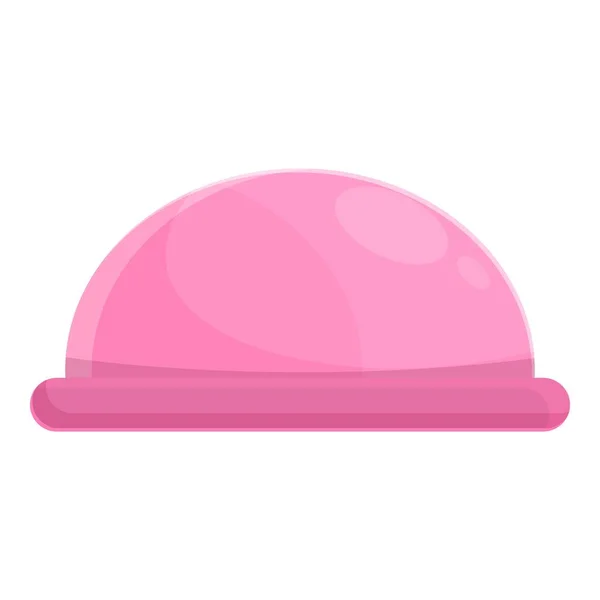 Contraception préservatif icône rose dessin animé vecteur. Méthode pilule — Image vectorielle