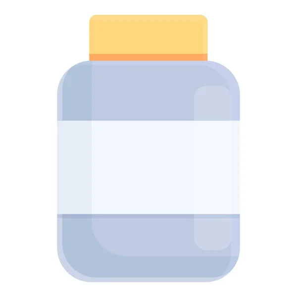 Protein jar icon cartoon vector. Fitness gym — Stock Vector