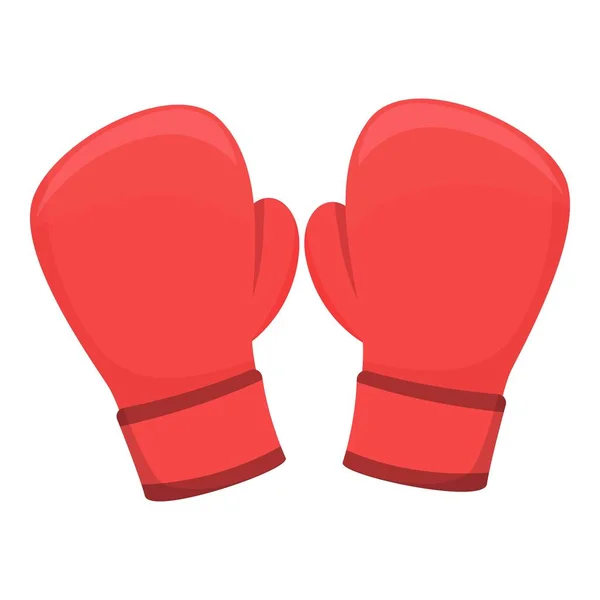 Guantes de boxeo icono vector de dibujos animados. Ajuste cardio — Archivo Imágenes Vectoriales