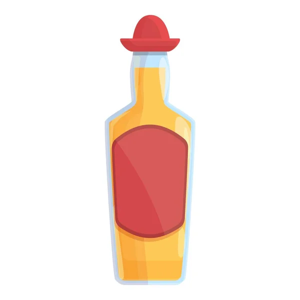 Tequila vodka icône dessin animé vecteur. Verre de tir — Image vectorielle