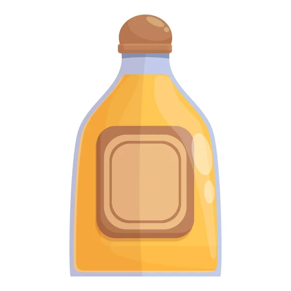 Tequilla shot bottle icon cartoon vector. Drink cactus — Stock Vector