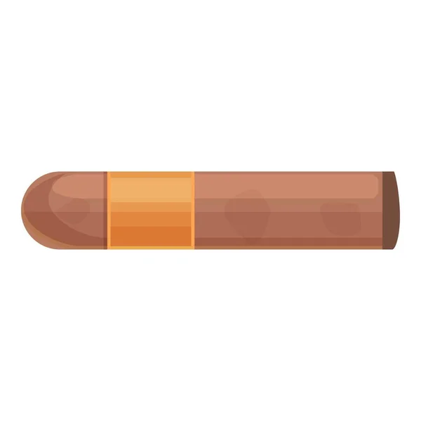 Мультипликационный вектор иконы сигары. Пачка дыма — стоковый вектор