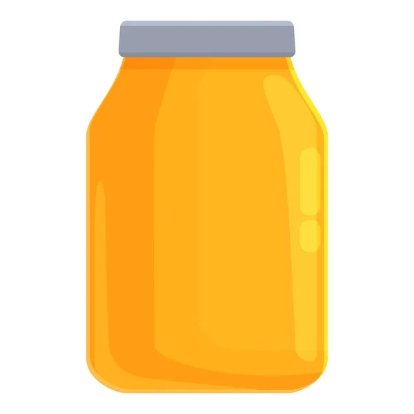 Goldenes flüssiges Glas Symbol Cartoon-Vektor. Honigbiene — Stockvektor