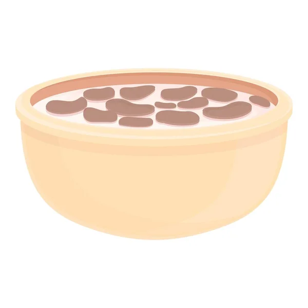 Corn breakfast icon cartoon vector. Cereal bowl — Stock Vector