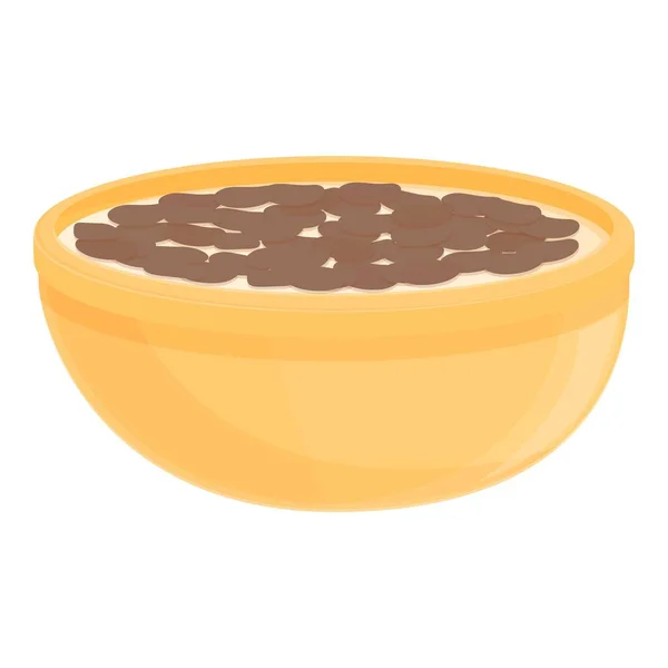 Chocolade vlokken pictogram cartoon vector. Melkkom — Stockvector