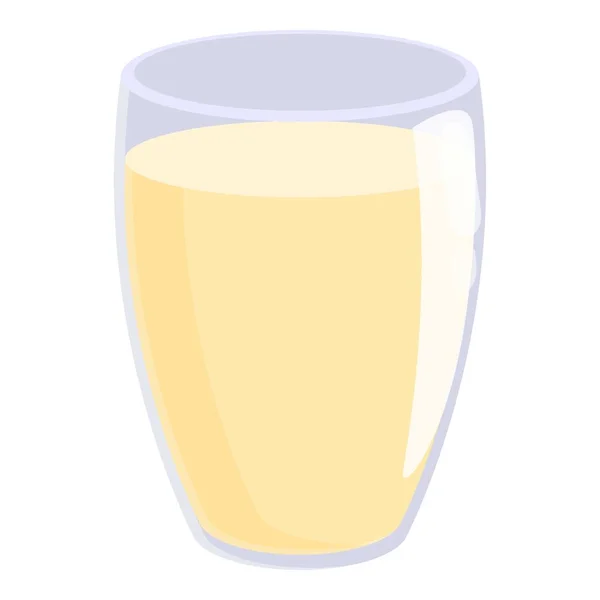 Noisette verre de lait icône dessin animé vecteur. Boisson aux légumes — Image vectorielle