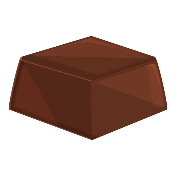 Choklad block ikon tecknad vektor. Kakaomassa — Stock vektor