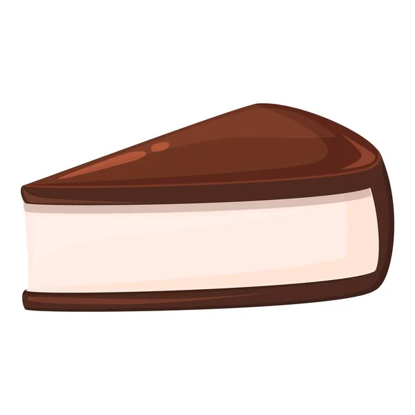 Käsekuchen-Symbol Cartoon-Vektor. Schokoladenbonbons — Stockvektor