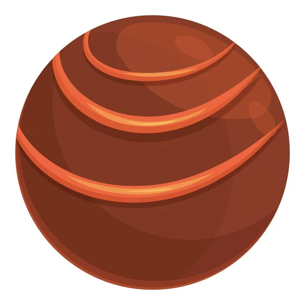 Chocolate postre icono vector de dibujos animados. Caramelos de cacao — Vector de stock