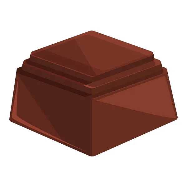 Icono de chocolate vector de dibujos animados. Candy bar — Vector de stock