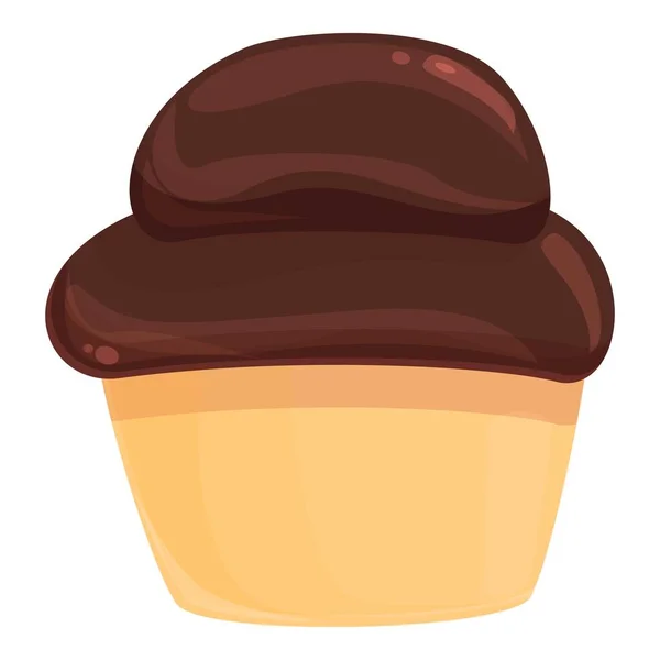 Milch-Kakao-Cupcake-Symbol Cartoon-Vektor. Bonbonschokolade — Stockvektor