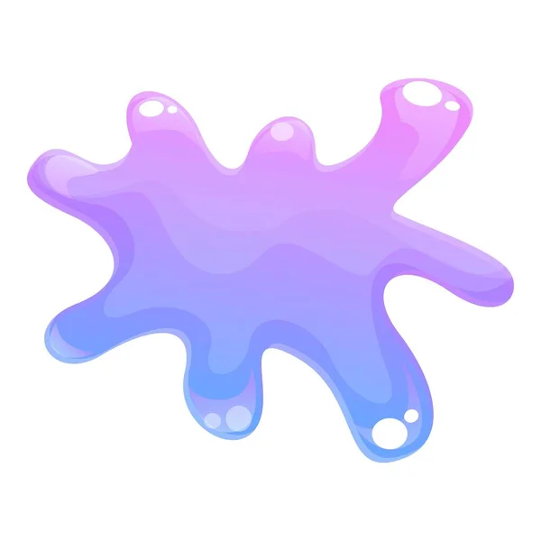 Фіолетовий слиз значок мультфільму вектор. Розщеплення крапель Стокова Ілюстрація