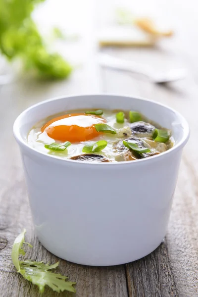 Baked eggs — Stock Photo, Image