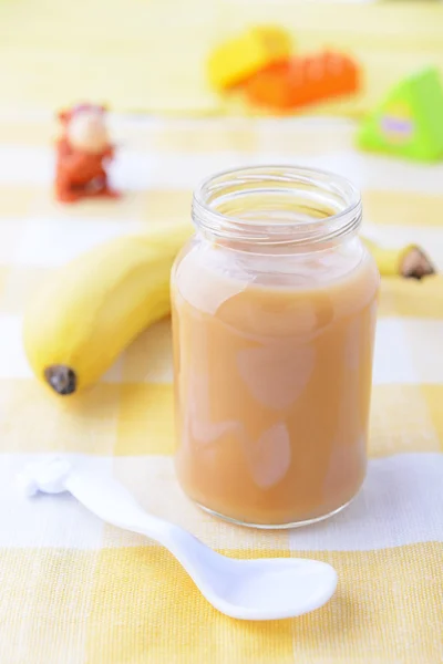 Banana puree — Stock Photo, Image