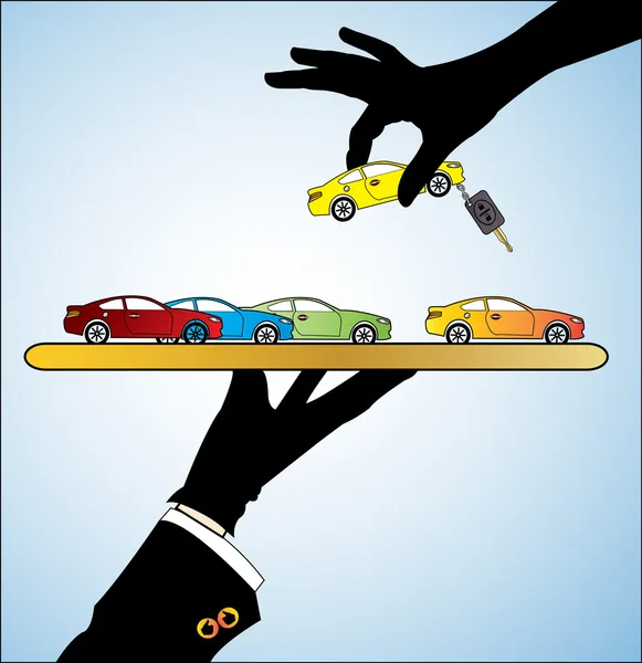 Buying Car or Renting Car — Stock Image Buying Car or Renting Car Stock Image