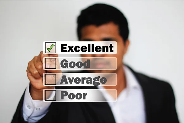 Professional giving excellent feedback — Stock Photo, Image