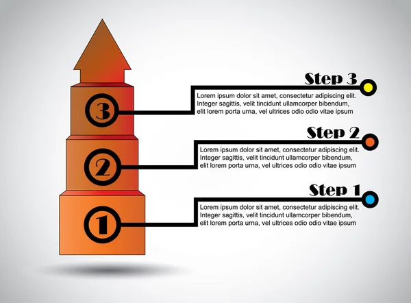 Framgång steg förslag infographics framgångsrik tillväxt — Stockfoto