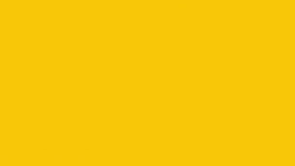 Sunshine icon animation with sun bunnies on yellow background. Icon design. Video Animation. Bright Sun Isolated Cartoon Animation. Looping realistic animation — Stock Video