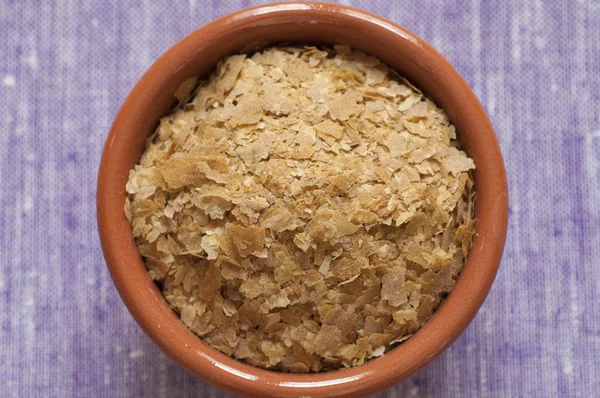 Close-up view of nutritional yeast — Stock Photo, Image