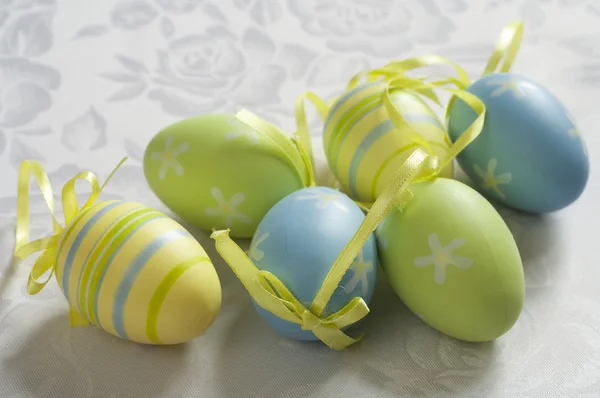Vista ravvicinata delle uova di Pasqua — Foto Stock