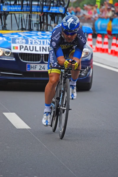 Sergio Paulinho, Prologue of the Tour de France 2012 — Stock Photo, Image
