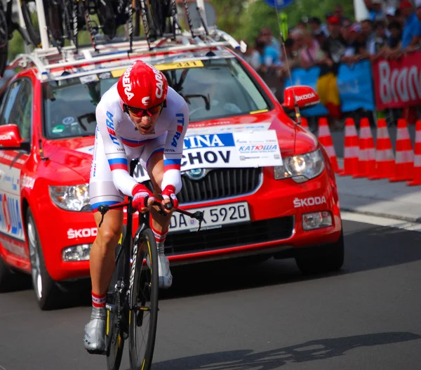 Denis Mienszow, prologu Tour de france 2012 — Zdjęcie stockowe