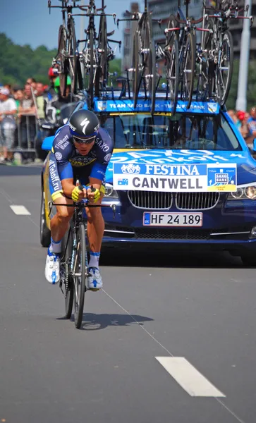 Jonathan cantwell, prologu Tour de france 2012 — Zdjęcie stockowe