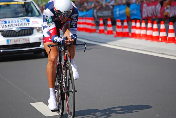 Jelle vanendert, prologu Tour de france 2012 — Zdjęcie stockowe