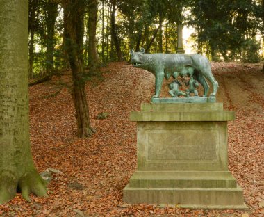 Enghien parkının güzel manzarası