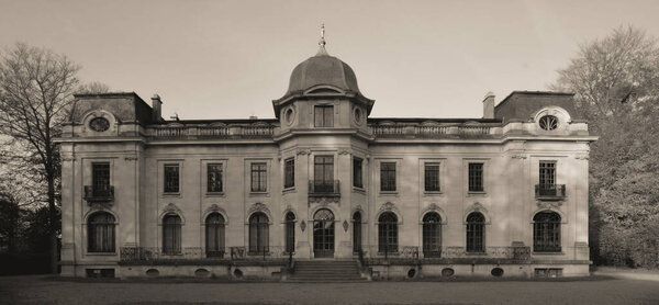 Enghien, Belgium, 11/18/2021 : beautiful view of Enghien castle